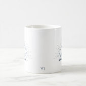 Rappel d'eau Bonne Journée Tasse Bleue (Centre)