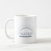 Rappel d'eau Bonne Journée Tasse Bleue (Gauche)