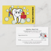 Rappel dentaire de rendez-vous de bureau (Devant / Derrière)