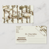 Rappel dentaire drôle de rendez-vous de dentiste (Devant / Derrière)