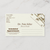 Rappel dentaire drôle de rendez-vous de dentiste (Dos)