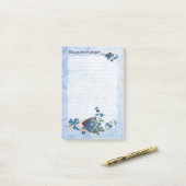 Rappel des notes post-it avec des fleurs oubliées (Sur un bureau)