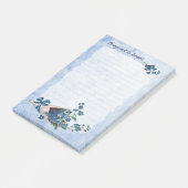 Rappel des notes post-it avec des fleurs oubliées (Incliné)