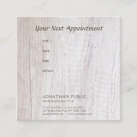 Rappel des rendez-vous Modèle tendance (Devant)