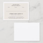 Rappel des rendez-vous Moderne Élégant Plat tendan (Devant / Derrière)