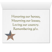 Rappel du 11 septembre, Journée du Patriot, États- (Intérieur Horizontal (Bas))
