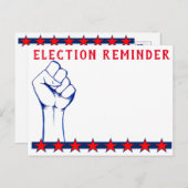 Rappel électoral ! Carte postale (Devant / Derrière)