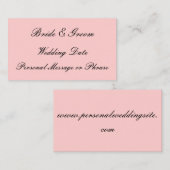 Rappel mariage Insérer pour les invitations ou les (Devant / Derrière)