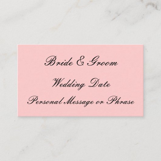Rappel mariage Insérer pour les invitations ou les (Devant)
