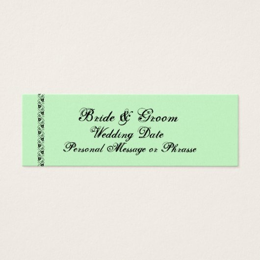 Rappel VERT MINT - Faire-part de mariage (Devant)
