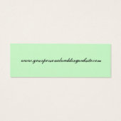 Rappel VERT MINT - Faire-part de mariage (Dos)