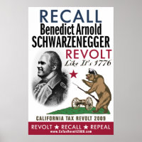 Rappeler Benedict Arnold - Revolt Like 1776 Poster