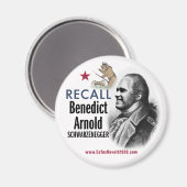 Rappeler Benedict Arnold Schwarzenegger Magnet (Recto/Verso)
