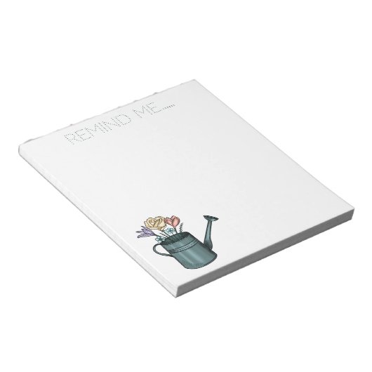 Rappelez-Moi Bouquet Floral Dans Le Bloc-Notes D'A (Incliné)