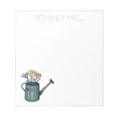 Rappelez-Moi Bouquet Floral Dans Le Bloc-Notes D'A (Devant)