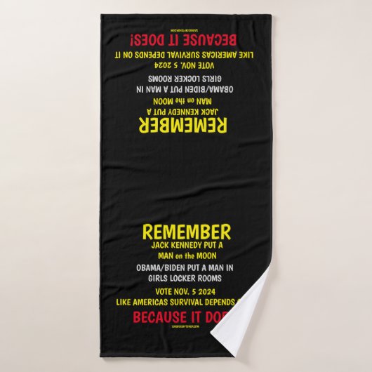 RAPPELEZ-VOUS DE VOTER (Serviette de bain)
