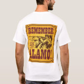 Rappelez-vous le T-shirt d'Alamo (Dos)