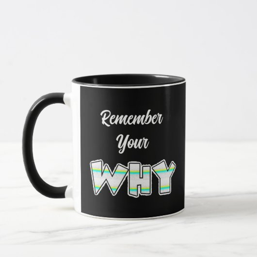 Rappelez-vous pourquoi | Mug d'inspiration (Gauche)