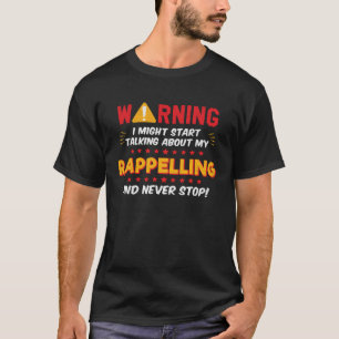 Rappellerende klimmen klimmer grap grafisch t-shirt