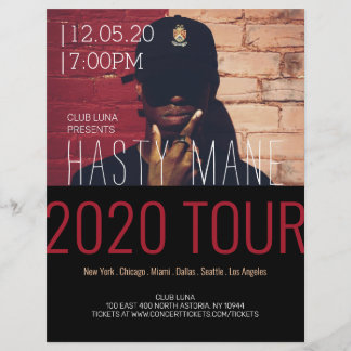 Rapper Concert Music Tour Flyer