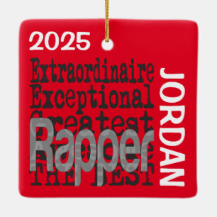 Rapper Extraordinaire CUSTOM Keramisch Ornament