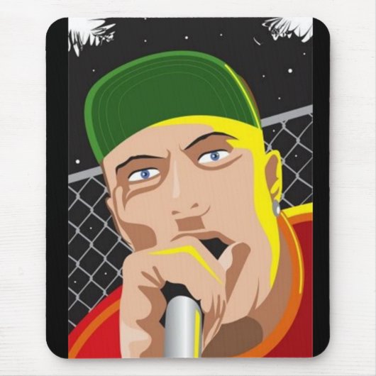 Rapper - mousepad muismat (Voorkant)