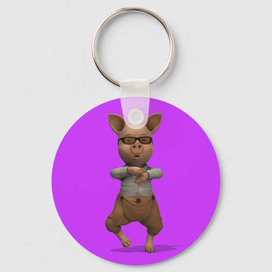 Rapper Pig Sleutelhanger (Voorkant)