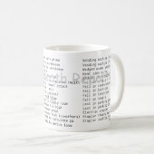 Rapports de décès d'entreprise mug (Devant droit)