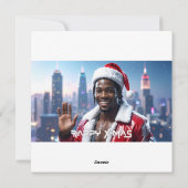 RAPPY KERSTFEEST FEESTDAGENKAART (Achterkant)