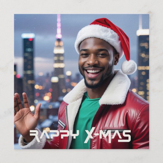 RAPPY KERSTFEEST KAART (Voorkant)