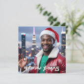 RAPPY KERSTFEEST KAART (Staand voorkant)