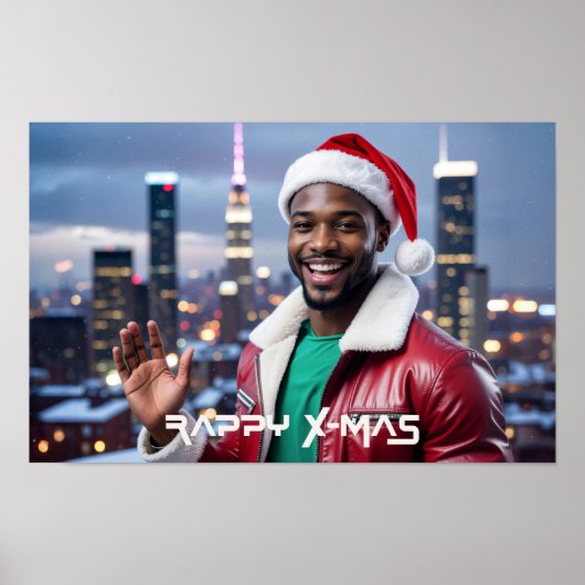 RAPPY KERSTFEEST POSTER (Voorkant)