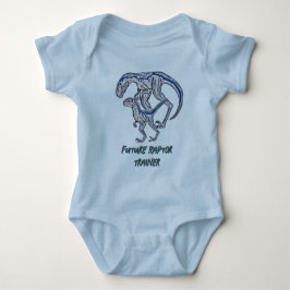 Raptor dinosaurus Baby Jongen Meisje Blauw Baby Romper