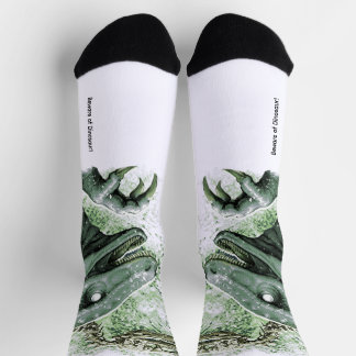 Raptor in Green Sokken