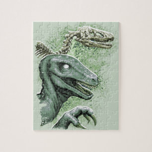 Raptor in het groen legpuzzel