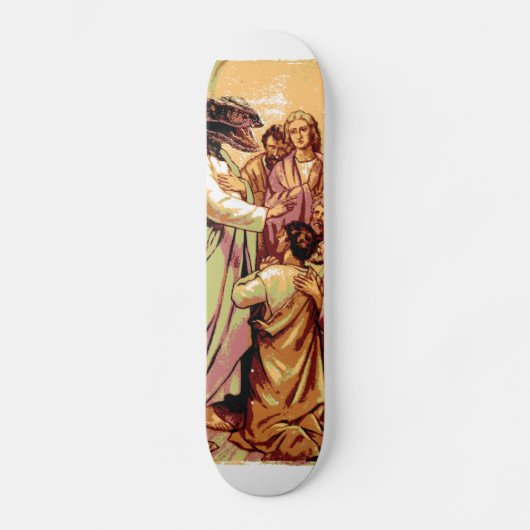 Raptor Jesus Skateboard (Voorkant)