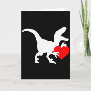 Raptor Liefde Valentijnsdag Cadeau Dino Raptor Har Kaart