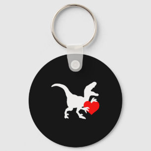 Raptor Liefde Valentijnsdag Cadeau Dino Raptor Har Sleutelhanger