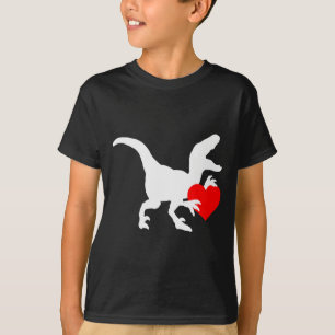 Raptor Liefde Valentijnsdag Cadeau Dino Raptor Har T-shirt