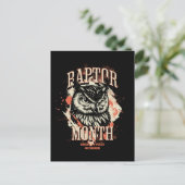 Raptor Maand, Uil Briefkaart (Staand voorkant)
