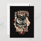 Raptor Maand, Uil Briefkaart (Voorkant / Achterkant)
