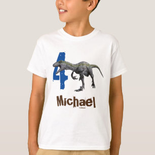 Raptor naam Leeftijd Dinosaurus Jurassische tijdpe T-shirt