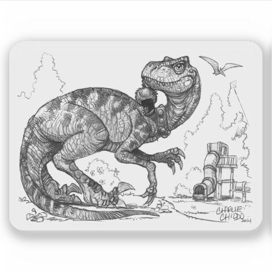 Raptor PygmyPets - Sticker (Devant)