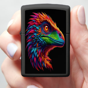 Raptor Rainbow Dino Portret