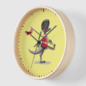 Raptor verkleedde zich als een Britse garde. (Hoek)