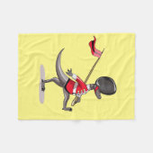 Raptor verkleedde zich als een Britse garde. Fleece Deken (Voorkant (Horizontaal))