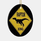 Raptor Xing Keramisch Ornament (Rechts)