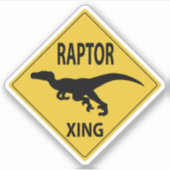 Raptor XING Sticker (Voorkant)