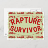 Rapture Survivor Briefkaart (Voorkant / Achterkant)