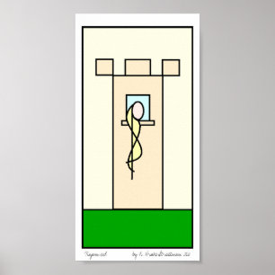 Rapunzel afdrukken poster
